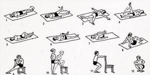 Гимнастика для спины при остеохондрозе: комплексы упражнений